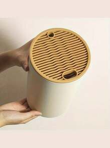 1件套通用刀架，刀具收纳架，餐具刀架，家用台面刀架，刀架，创意塑料刀架，厨房用具架，厨房用品，可拆卸易清洁塑料刀具收纳架，适用于台面和橱柜。（不含刀） - 彩色 - 查看 5