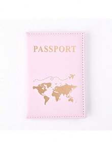 PU Map Passport Book, Passport Protection Case, Ticket Holder, Travel Document Storage Folder,PU Leather Passport Cover, Travel Wallet Case Organiser For Passport, Ticket, Boarding Pass, Business Card, Credit Card - Multicolor - View 10