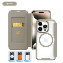 Compatible With IPhone16e Case, IPhone16, IPhone16 Pro, IPhone15, 15 Plus, 15 Pro, 15 Pro Max Smartphone Case, MagSafe Wallet-Style Case, Full Protection, Free Shipping, Built-In Magnet, Camera Protection, Anti-Scuff, Card Storage, Transparent Back, Compatible With All Models - Màu Khaki - Xem 2