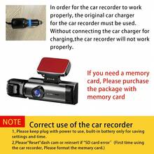 1080P Dual-Camera Driving Recorder, Front And Rear Dual Recording, With Night Vision Function, Loop Recording, 3.16-Inch IPS Screen Wide-Angle Driving Recorder, Dual-Lens Car Dashboard Video Camera, Optional 32G Card. - Black - View 10