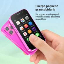 El mini teléfono móvil de moda más popular en el software social más popular en Internet, el modelo es Hiking Mini Smartphone 4g Dual Sim Android 9 Hiking A14 16Gb 2Gb Mini Phone 2000 Mah Fm Wifi Gps Bluetooth teléfono móvil, el modelo es Mini S23 Dual SIM Android 8.1 3G 2GB + 16GB 900mAh WiFi GPS Bluetooth, muy adecuado para senderismo, niños y coleccionistas. - A14 Negro - Ver 8