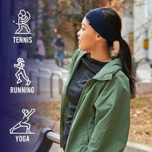 Sports Headband Mens Sweatband Hairband Womens Yoga Crossfit Casualbox