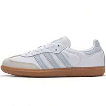 Adidas Giày thể thao SAMBA OG W đa năng dành cho nữ, phù hợp để mang hàng ngày - Xanh nhạt/trắng - Xem 1