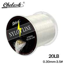 Chelesh 1093yds, 546yds Nylon Monofilament Line, High Strength, Abrasion Resistant, Transparent, Gray, Burgundy 3 Colors Available, 6LB-38LB Strength Options, Smooth Fishing Line, Handmade DIY Beading Thread