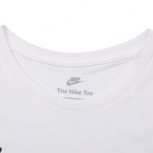 Nike Women's AS W NSW CLUB SS TEE HBR MD Short Sleeve T-Shirt, Knit Crew Neck, THV5003-100 - White - View 3