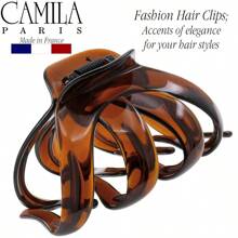 SH Camila Paris AD716 Octopus French Hair Clips For Women Thick Hair Large Hair Clips For Thick Hair For Curly Wavy Long Hair Strong Slip Grip Hair Claw Clip Big Clips For Women. Made In France SH