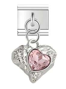 Creative And Exquisite Fashion Pink Alloy Candy Heart Italian Charm Bracelet Modular 9mm Link Accessories Wholesale - A - View 15