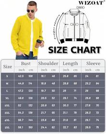 Mens Casual Lightweight CoatChristmas MQ4K - 黃色 - 查看 9