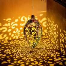 Luces colgantes con forma de lágrima alimentadas por energía solar, decoración de jardín al aire libre como regalo para mamá, abuela, luces decorativas de metal alimentadas por energía solar para el patio, jardín, porche