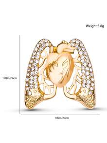 1個哥特風骷髏骨頭別針,金屬徽章,流行的衣襟帽子珠寶配件,男女禮物 - A3-P401 - 查看 7