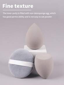 15pcs/6pcs Makeup Brush Set, Including Powder Brush, Blush Brush, Highlighter Brush, Eyeshadow Brush, Lash Brush, Eyeliner Brush, Angled Makeup Sponge, Round Makeup Sponge, Round Powder Puff, Triangle Powder Puff, Triangle Makeup Sponge For Loose Powder, Liquid Foundation Mixing Makeup Sponge, Beauty Makeup Tools,Brush Set,Makeup Brush Kit,Make Up Brush Set,Make Up Set Complete,Makeup Brush Set,Complete Makeup Kit,Brush Kit,Brushes Makeup Set,Makeup Gift Set - Silver - View 8