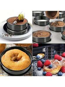 2pcs Stainless Steel Double Horn Shaped Cake, Cookie, Egg, Burger Baking Mold - Silver - View 10