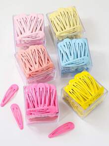 30 chiếc kẹp tóc kiểu công chúa dễ thương, lấp lánh, đơn giản, phong cách dành cho bé gái, kẹp tóc mái, phụ kiện tóc dùng hàng ngày. - Nhiều màu - Xem 2