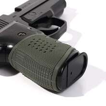 3 paquete grip funda pistola antideslizante empuñadura, juego de 3 fundas grip para pistola, antideslizantes, mejora el agarre - Negro+Arena+Verde - Ver 5