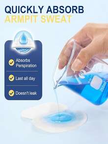 50/100pcs Armpit Sweat Pads, Disposable Underarm Absorption Sweat Pad, Breathable Comfortable Unflavored, Suitable For Both Men And Women, Non Visible, Extra Adhesive, Disposable, Sweat Free Armpit Protection Can Easily Absorb Sweat And Neutralize Odors, Individually Packaged Sweat Pads For Under Arms Stay Confident