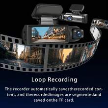 1080P Dual-Camera Driving Recorder, Front And Rear Dual Recording, With Night Vision Function, Loop Recording, 3.16-Inch IPS Screen Wide-Angle Driving Recorder, Dual-Lens Car Dashboard Video Camera, Optional 32G Card. - Black - View 9