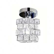 1 件吸顶灯，创意门厅走廊灯，水晶门厅阳台卧室灯，现代简约北欧照明灯具，现代迷你水晶吊灯，吸顶灯，金属半嵌入式走廊浴室吊灯，不含灯泡 - 彩色 - 查看 11