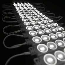 Vmingo 20 pzs Modulo Tira 5 Led 5035 Blanco IP65 Encapsulado Cartel Publicidad Hogar Oficina - Blanco - Ver 4