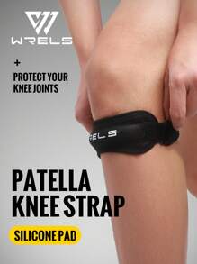 WRELS 1 pieza/2 piezas Soporte de rodilla ajustable para mujeres y hombres con protección rotuliana y agujeros transpirables para baloncesto, correr, levantamiento de pesas