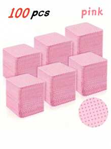 1000-Pack Gel Nail Polish Remover Cleaning Pads, Lint-Free Nail Polish Remover Wipes, Cleaning Cotton Towels, Manicure Cleaning Cloths, Bottle Cleaning Towels - Black - View 13