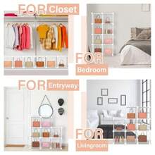 8 Pack Purse Organizer For Closet Purse Storage Box With Door Clear Display Case Handbag Organizer Dustproof Storage Bins For Hat Wallet Book Toy Cosmetic - 如圖 - 查看 6