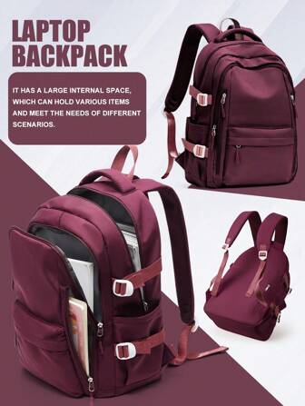 School Travel Laptop Backpack Lightweight Bag College Backpack For Cute Durable Backpack Casual Day Pack For Girls And Boys, Large Capacity Portable Backpack For Outdoor, Travel, Hiking, School. New And Old Versions Are Sent Randomly, New And Old Versions Are Shipped Randomly
