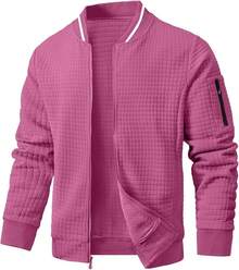 Mens Casual Lightweight CoatChristmas MQ4K - 淡紫色 - 查看 1