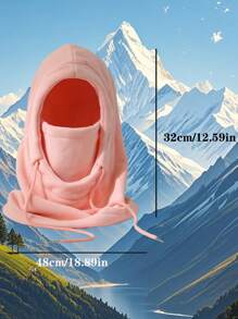 1pc/3PCS Men's And Women's Universal Ski Mask, Full Head Cover Scarf Neck, Suitable For Warm Weather In Cold Seasons, Cycling Ski Hat, Scarf Mask, Integrated Windproof And Cold-Proof, Thickened And Fleece Warm Head Cover
