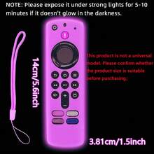 1PC Glow In The Dark Anti-Slip Silicone Fire Stick Remote Cover - Compatible With TV Stick 4K And 3rd Gen - Protect And Personalize Your Remote,Bag,Organizer,Storage - Multicolor - View 15