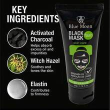 Bamboo Charcoal Mask, Facial Mask, Nose Mask, Activated Charcoal Face Mask For Deep Pore Cleansing, Peeling Face Mask For Deep Cleansing And Purifying Skin, Effective Oil Control, Suitable For Both Men And Women - Black - View 3