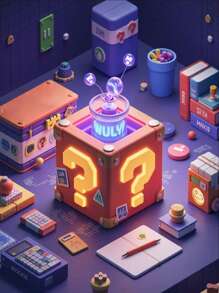 1 pieza Caja Misteriosa - ¡Abre la caja y descubre las maravillosas sorpresas en su interior, y encuentra una felicidad inesperada!