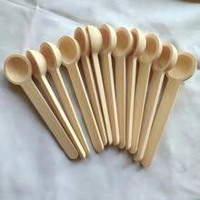 4/8 Pieces Mini Wooden Spoon Long Handle Honey Spoon Jam Spoon Coffee Spoon Dessert Seasoning Salt Spoon Stirring Spoon Spoon - Multicolor - View 2