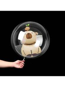 Set 10 Balon Gelembung Transparan Mini Capybara, Balon Dekorasi Pesta Ulang Tahun dan Pernikahan - MultiWarna - View 6