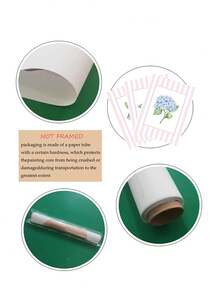 Conjunto de 3 pinturas em aquarela de hortênsias, arte de parede com paisagem costeira, estilo Hampton, decoração de parede com estética costeira, pintura a óleo botânica, fundo listrado, ideal para quarto, sala de estar, escritório, sala de jantar, cozinha, escritório, corredor, dormitório, banheiro, presente ideal para amigos, arte de parede, decoração de parede, decoração de casa, decoração de quarto, arte de parede em tela, pôster, arte de parede emoldurada, opções de moldura disponíveis - Multicolorido - Ver 12