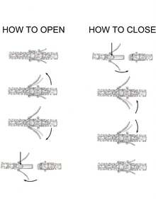 VOLUKA 2.0mm Tennis Bracelet, 18K White Gold Plated 2mm Round Cubic Zirconia Classic Tennis Bracelet - White - View 11