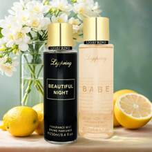 Ligspring [250ml Four Fragrance Family Fragrance Spray] Cherry Blossom/Rose/Peach/Vanilla | Non-Alcoholic Natural Formula | Durable And Fresh Clothing And Air Dual Use | Sweet Gift Giving And