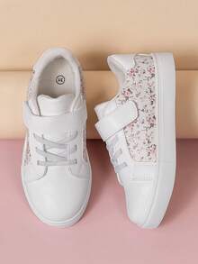 1 Pair Cute Floral Patchwork Casual Fashion Children Outdoor Sports Shoes - White - View 7
