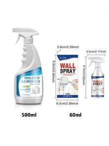 500ml Wall Mold Remover, Home Wall Tile Grout Mold Stain Cleaner Spray, Suitable For Cleaning Interior Walls, Bathroom Joints, Tile Joints And Other Wall Surfaces