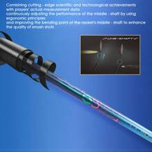 LI-NING AXFORCE 50 (4U) Series Badminton Racquet – Offensive-Oriented Single Racquet, Carbon Fiber, Weight 80-85 Grams, Maximum String Tension: 28 Lbs, Model AYPT285 - Dark Purple Blue - View 4