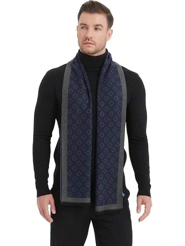 Mode Men's Winter Scarf, Cashmere Feel, Super Soft & Warm