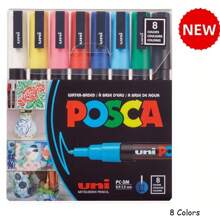 uni Set de rotuladores de pintura UNI NEW NEW de Japón y un solo bolígrafo de colores a base de agua de 3M, suministros de arte de graffiti permanente