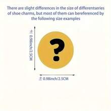 1pc Black & White Letter Series Shoe Decor, Suitable For Slippers & Sandals, PVC Shoe Accessory, Unisex, Christmas, Birthday, Party Gift