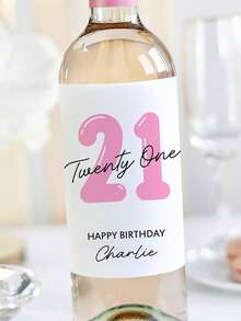 Customized 21st Birthday Wine Label/Fun Birthday Gift/Happy 21st Birthday/21st Birthday Gift For Daughter/Personalized 21st Birthday Gift For Him - Multicolor - View 4