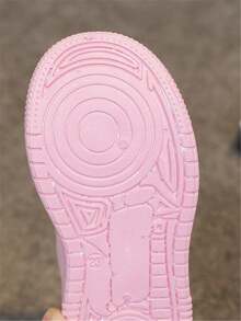 1 pereche de pantofi sport pentru copii, la modă, confortabili, cu fund moale, respirabili, casual, versatil, din PU, design pentru băieți și fete, antiderapanți, impermeabili, Preppy, cu fund plat, potriviți pentru toate anotimpurile