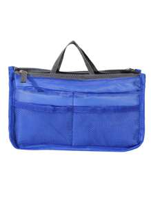 13-Pocket Large Capacity Waterproof Nylon Makeup Bag, Foldable Organizer Pouch, Multi-Functional Travel Cosmetic Bag - Multicolor - View 14