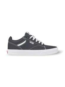 Vans Seldan 男式运动鞋黑白低帮帆布经典舒适滑板风格 VA4TZE187 - 黑白 - 查看 1