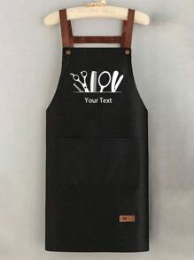 1pc Personalized Custom Hair Stylist Black Apron Hairdresser Beauty Salon Cosmetologist Cosmetology School Barber Gift Custom,Unique,Personalized Ideal Gifts For Him Her,Boyfriend,Girlfriend,Dad,Mom,Family,Friends For Anniversaries,For Valentine's Day,For Mother's Day,For Birthdays,For Children's Day,For Father's Day,For Graduation,For Weddings,For Christmas,For Housewarming