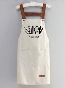 1pc Personalized Custom Hair Stylist Black Apron Hairdresser Beauty Salon Cosmetologist Cosmetology School Barber Gift Custom,Unique,Personalized Ideal Gifts For Him Her,Boyfriend,Girlfriend,Dad,Mom,Family,Friends For Anniversaries,For Valentine's Day,For Mother's Day,For Birthdays,For Children's Day,For Father's Day,For Graduation,For Weddings,For Christmas,For Housewarming