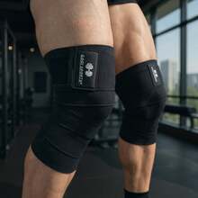 GOGI SPORTS Knee Wraps Vendas Para Rodilla Calidad Premium Crossfit Gym - Negro - Ver 5