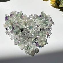 1 Lb Natural Fluorite Bulk, Small Decorative Pebbles, Suitable For Crafts And Aquarium Rocks, Applicable For Aquarium, Glassware, Succulents And Vases